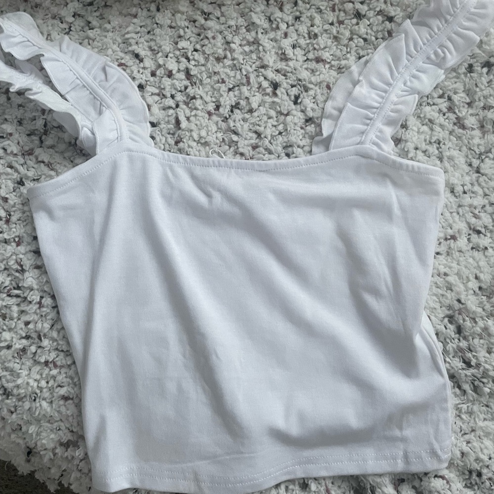 White Cropped Tank top